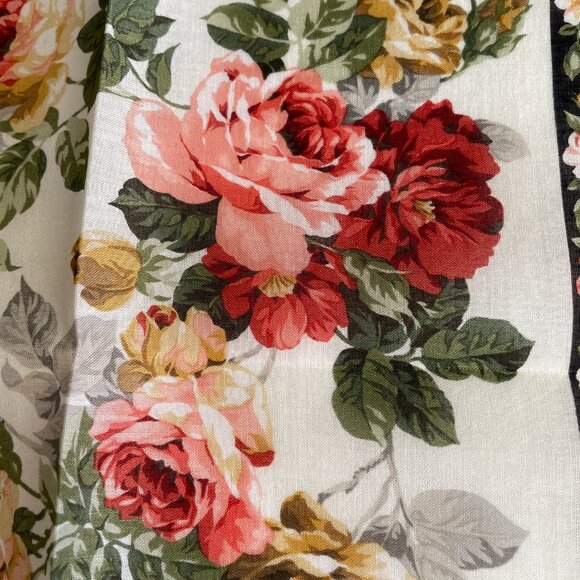 Yves Saint Laurent Floral Cotton Scarf – NWT - Picture 5 of 9